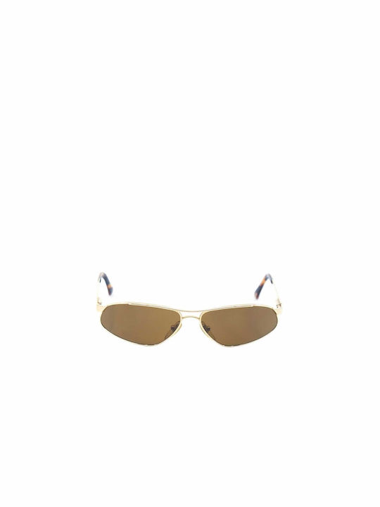 Moschino Sunglasses with Gold Metal Frame and Brown Lens 3039S 51533