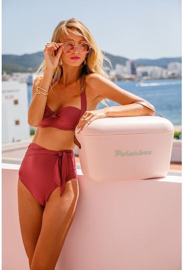 Polarbox Classic & Pop Style Φορητό Ψυγείο 12lt Nude-Olive Green