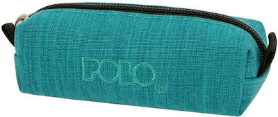 Polo Wallet Jean Pencil Case Barrel with 1 Compartment Turquoise