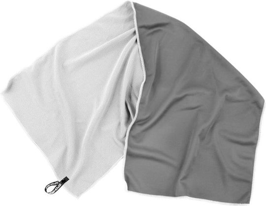 Spokey Микрофибърна Кърпа За Коса Сив 84x31см