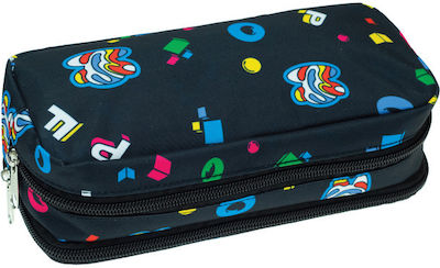 Back Me Up Paul Frank Digital Pencil Case Barrel with 2 Compartments Multicolored