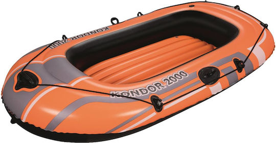Bestway Φουσκωτή Βάρκα 2 Ατόμων Πορτοκαλί 196x114εκ.