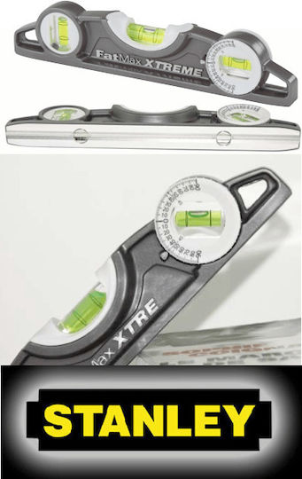 Stanley Fatmax Xtreme Spirit Level Aluminum 25cm with 3 Eyes