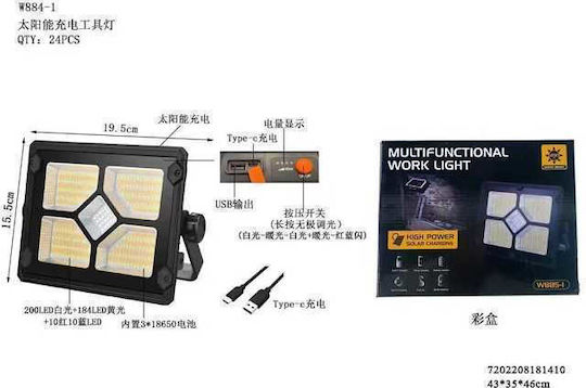 Proiector de lucru Baterie LED W844-1