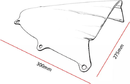 Motorcycle Windshield & Windscreen Tinted Visor for Suzuki GSX-R 1000 DF-2567-BLACK