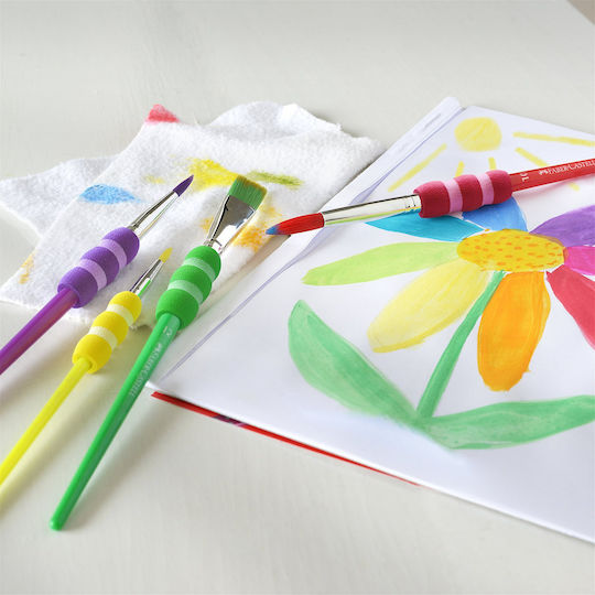 Faber-Castell Soft Touch Paint Brush Set No10 / No12 / No2 / No6 4pcs