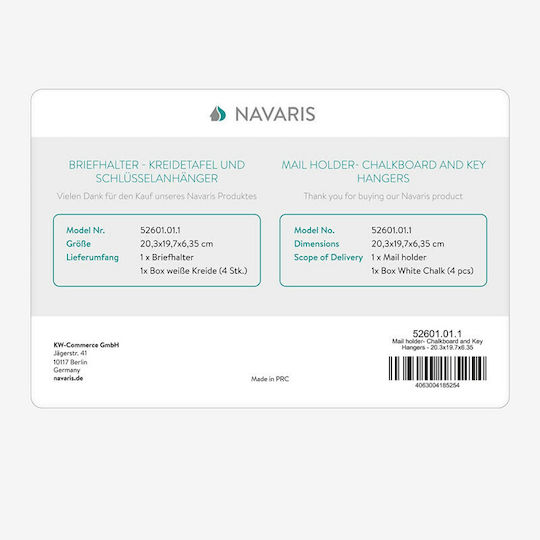 Navaris Wall Chalk Board 20.3x19cm
