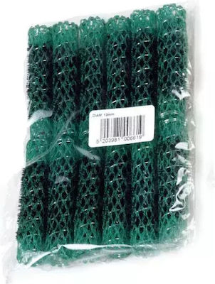 Hair Tools 358 STA006619 Watch Wire Mesh Roller 13mm In Green Colour 12pcs