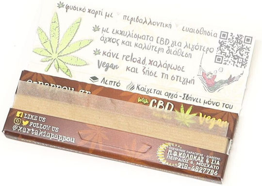 Tou Pappou Cigarette Rolling Papers 60 sheets 1pcs