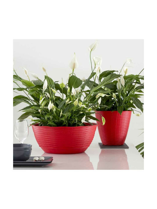 Bama Flower Pot 21x8.5cm in Red Color 30695