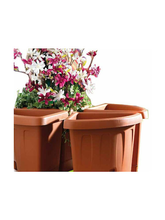 Bama Flower Pot Self-Watering 40x45cm in Orange Color 30215