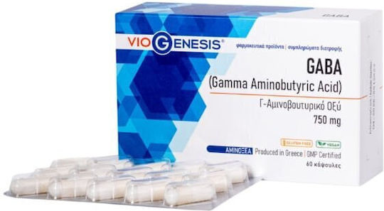 Viogenesis Gaba 750mg 60 caps Unflavoured