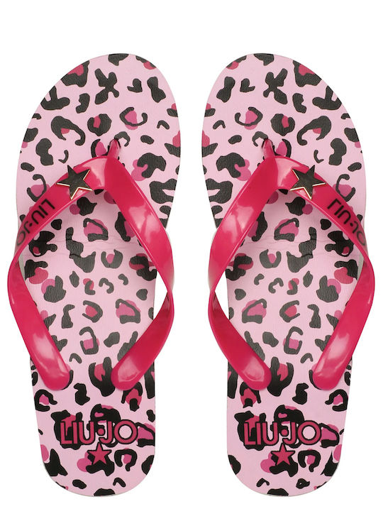 Damen Zehentrenner Mit Plattformen In Fuchsie Farbe