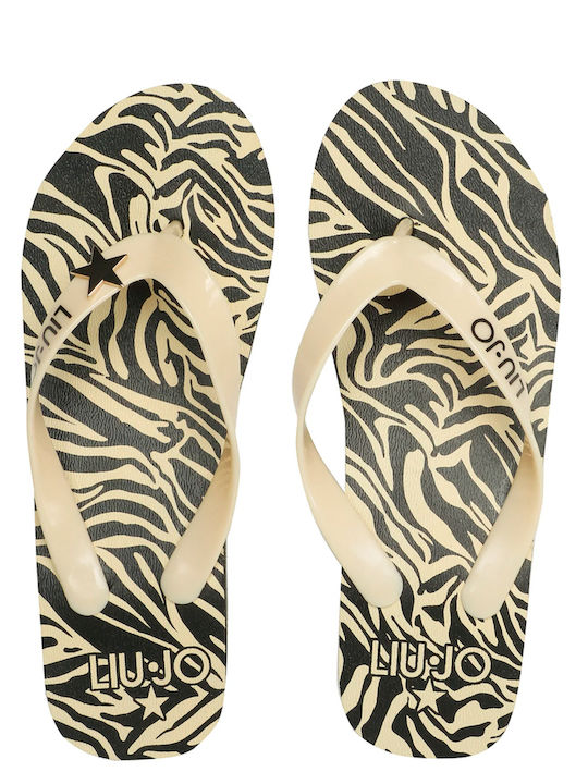 Women's Platform Flip Flops Beige