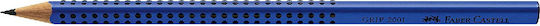 Faber-Castell Grip 2001 Pencil B Set with Scraper and Eraser Blue 3pcs