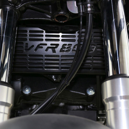 GP Kompozit GPK Motorrad-Kühlerschutz Honda VFR Schwarz