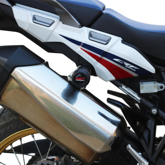 GP Kompozit GPK Протектор за ауспух на мотоциклет Honda Африканска двойка CRF1000L Черен