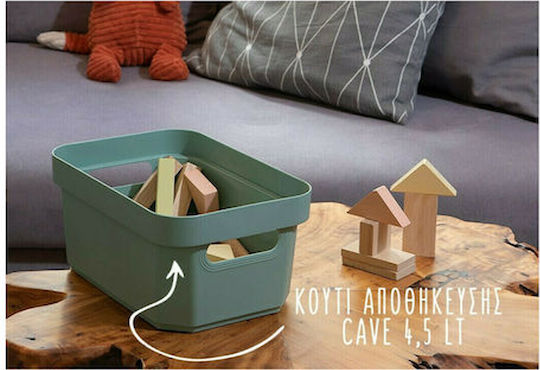 Cyclops Plastic Storage Box with Lid Gray 36x27.5x21.5cm
