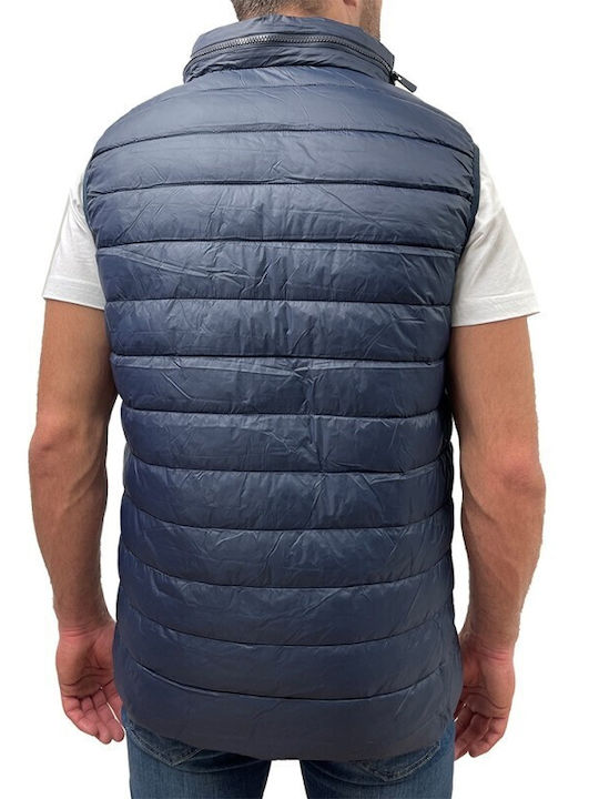 Dors Men's Sleeveless Jacket Waterproof and Windproof Blue