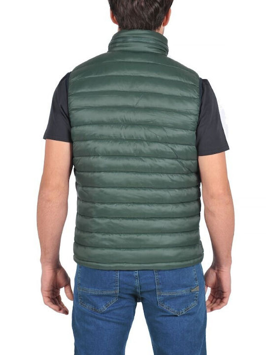 Dors Men's Sleeveless Jacket Waterproof and Windproof Green