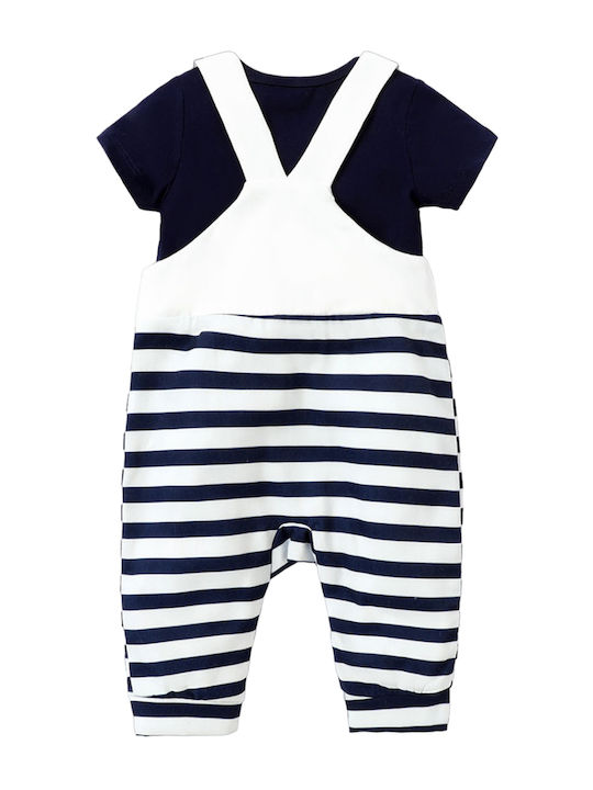 Poulain Set Body pentru Bebeluși Mâneca scurta cu Pantaloni Multicolor 2buc