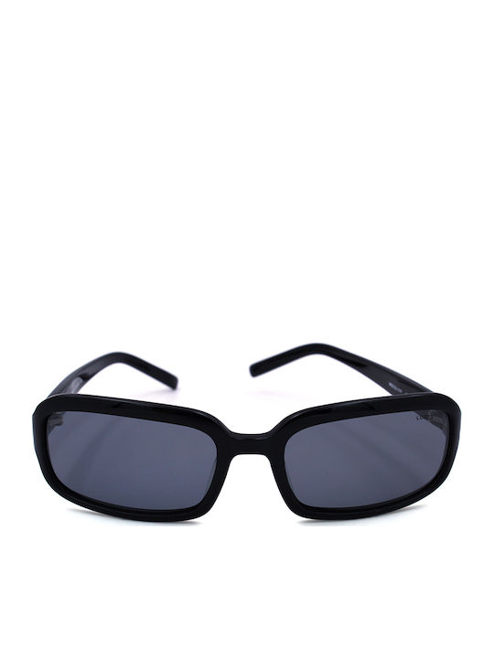 Lozza Women's Sunglasses with Black Plastic Frame and Black Polarized Lens SL1747 700