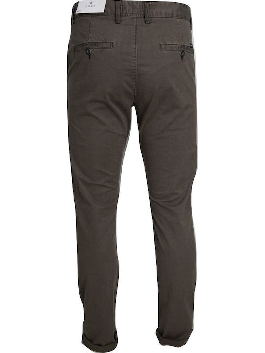 Trousers Chino Elastic in Loose Fit Brown