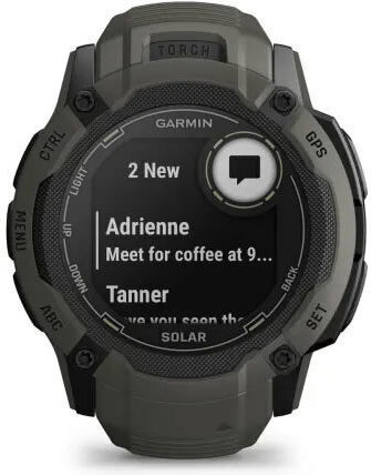 Garmin Instinct 2X Solar 50mm Waterproof Smartwatch with Heart Rate Monitor (Moss)