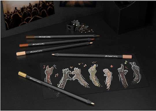 Faber-Castell Black Edition Skin Colours Colored Pencil Set Package of 1 packages
