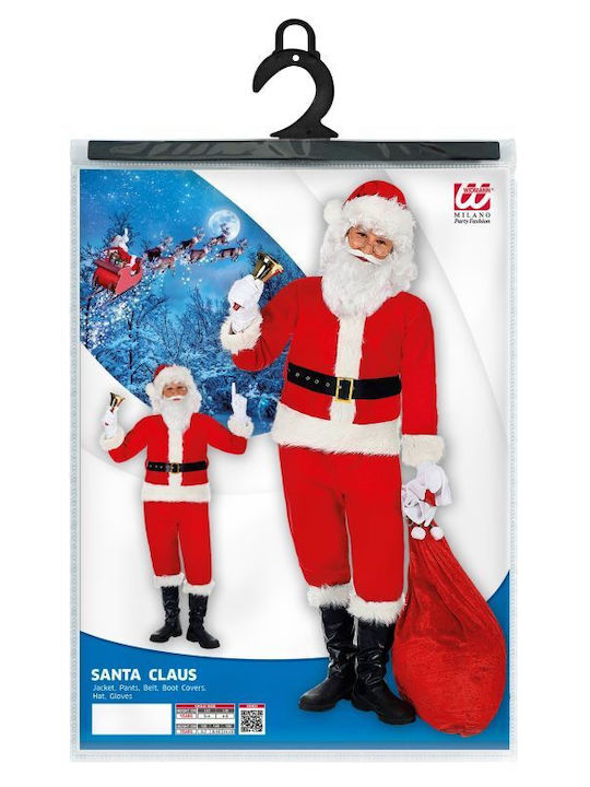 Kids Christmas Costume Santa Claus Red