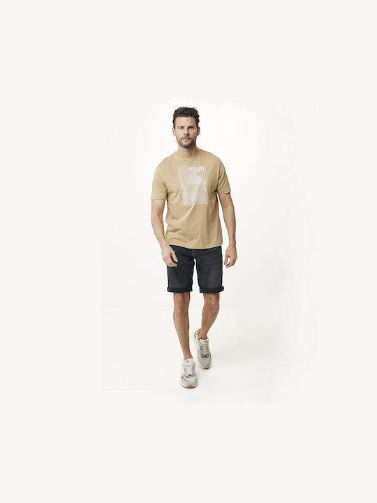 Mexx Men's Short Sleeve T-shirt Beige