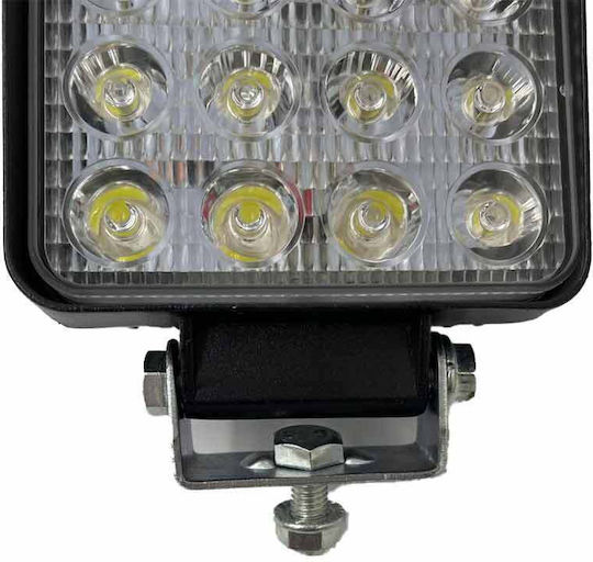 Squareς Waterproof Headlights Car LED Mazda 6 12V 48W 10cm with White Lighting 1pcs