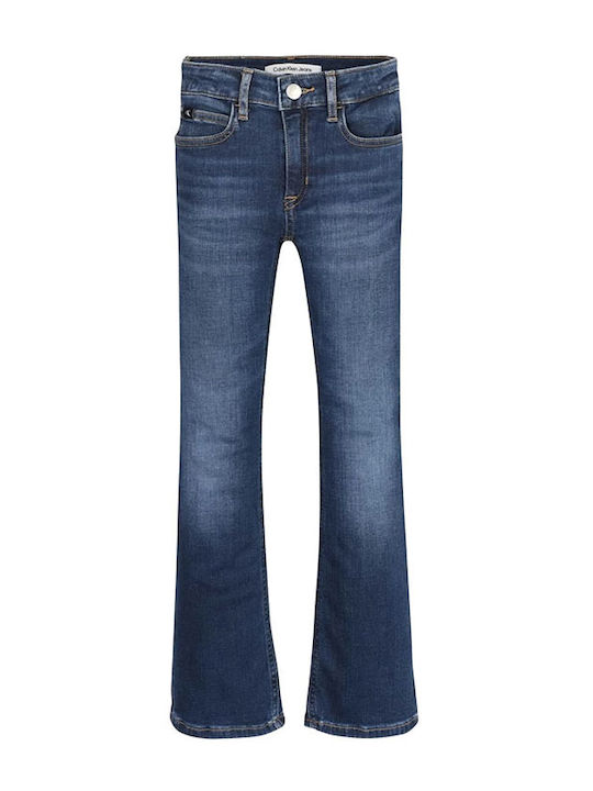 Calvin Klein Flare Παιδικό Τζιν Παντελόνι Μπλε