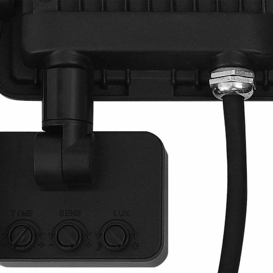 Aigostar Στεγανός Προβολέας LED 20W Ψυχρό Λευκό με Αισθητήρα Κίνησης και Φωτοκύτταρο IP66