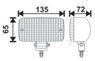 Foglight Universal with Red Lighting 1pcs