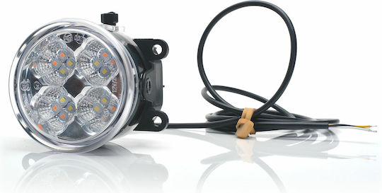 WAS Στρογγυλός Προβολέας Αυτοκινήτου LED Universal Mercedes-Benz R 12 / 24V 1W 1τμχ