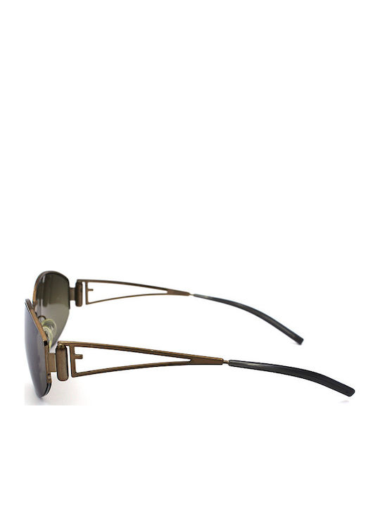 Fendi Damen Sonnenbrille mit Braun Metall Gestell und Braun Linse SL7642 R09