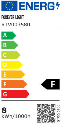 Forever Light Λάμπα LED 8W για Ντουί G9 Ψυχρό Λευκό 700lm