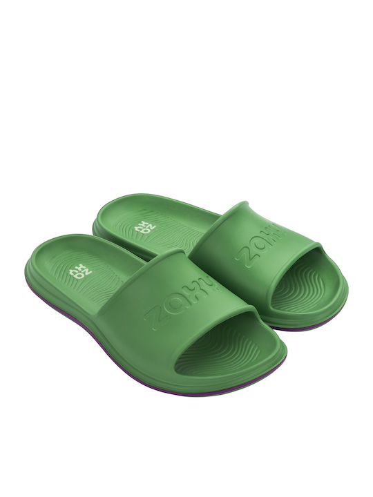 Women's Slides Green