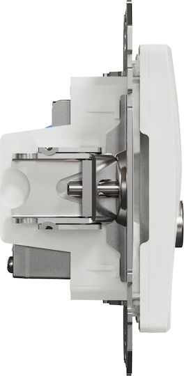 Schneider Electric Sedna Διπλός Μηχανισμός Πρίζας Δικτύου RJ45 Τύπου Cat6 σε Λευκό Χρώμα SDD111469T