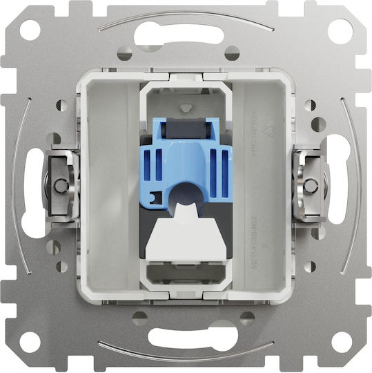 Schneider Electric Sedna Μονός Μηχανισμός Πρίζας Δικτύου RJ45 Τύπου Cat6 σε Λευκό Χρώμα SDD111461