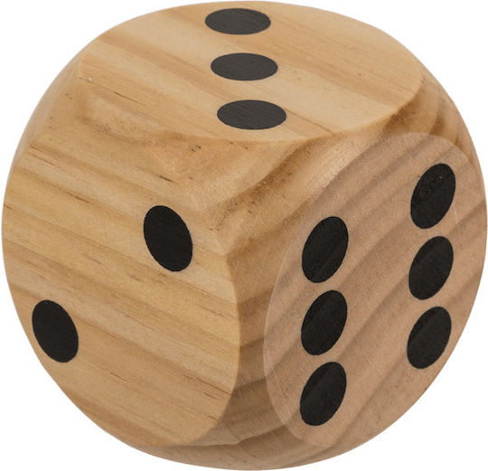 Out of the Blue Dice Brown 6x6cm Wooden Dice 6x6cm 1pcs