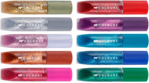 Madrid Papel Lipici Glitter Multicolor Set 10buc
