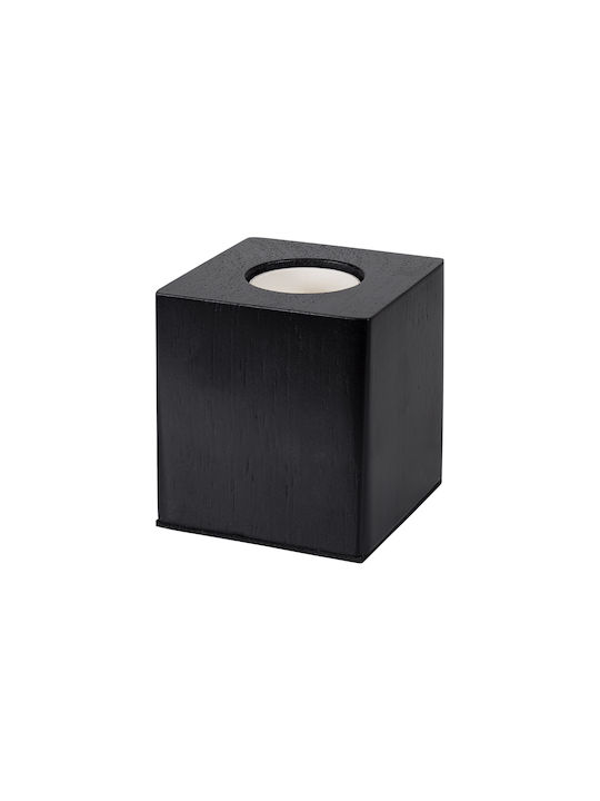 GloboStar Cube Decorative Lamp with Socket for Bulb E27 Black
