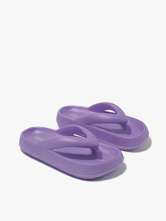 D.Franklin Women's Flip Flops Purple