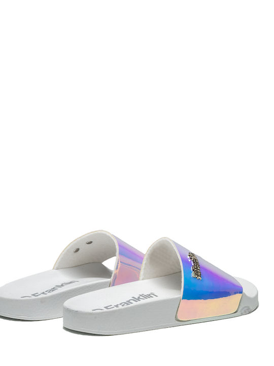 D.Franklin Women's Slides White