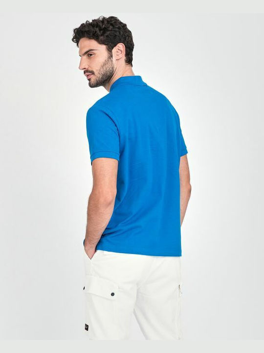 Paul & Shark Bluza Bărbătească cu Mânecă Scurtă Polo Skyblue