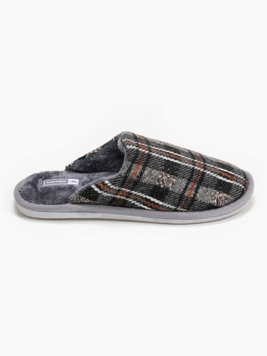 Issue Fashion Men's Printed Slippers Gray