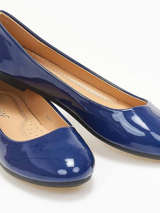 Issue Fashion Patent Leather Ballerinas Blue 0208/8005442