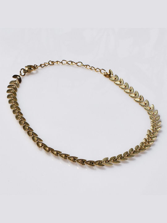 Bizoutaki Bracelet Anklet made of Brass Gold Plated